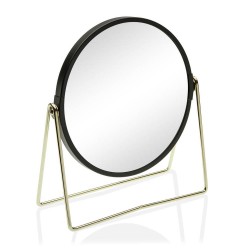 Espejo aumento X5 - negro/dorado