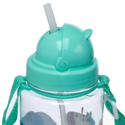 Botella infantil con pajita - Zoo 450ml