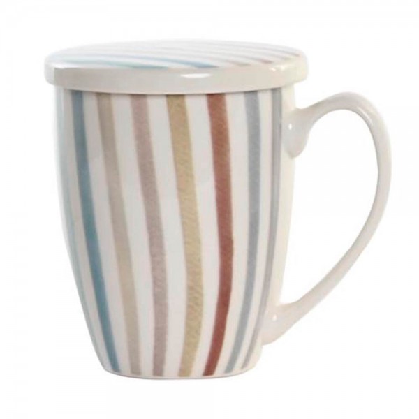 Taza de Té con filtro y tapa Mug Classic Fez Taza de porcelana