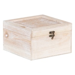 caja almacenaje - ratán 16x16x9cm