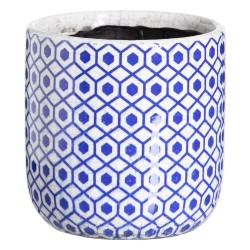 Macetero cerámica - geométrico 19x19x17cm