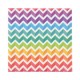 20 Servilletas de papel - zigzag arcoíris