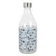 Botella de cristal flores - 1 litro