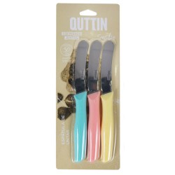3 cuchillos para untar - color pastel