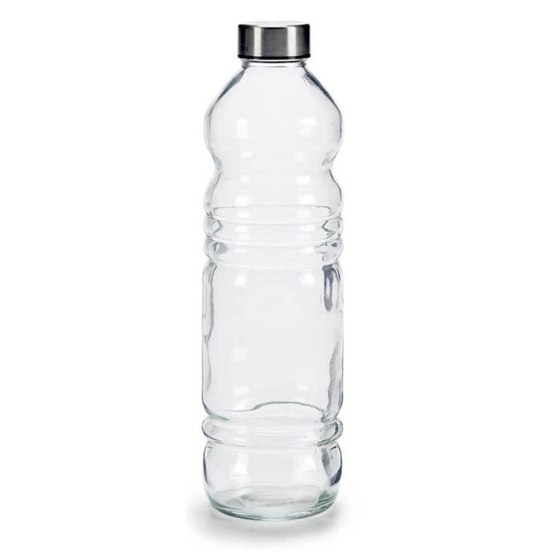 Botella de agua mineral de cristal 1L