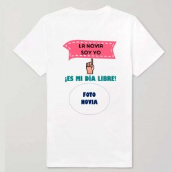 Camiseta despedida de soltera - Novia día libre+foto