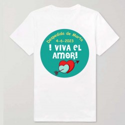 Camiseta despedida de soltera Viva el amor
