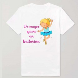Camiseta personalizada - bailarina rubia