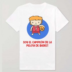 Camiseta personalizada baloncesto - niño pelirrojo