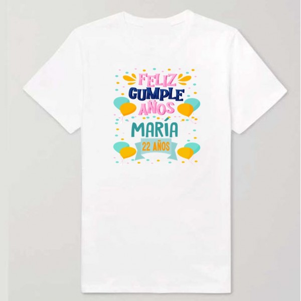 Camiseta para fiestas con diseño de Muñeca Hinchable y Globo