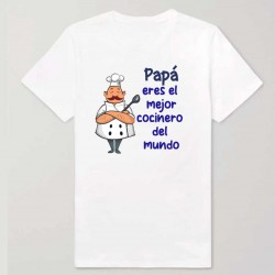 camiseta personalizada papa cocinero