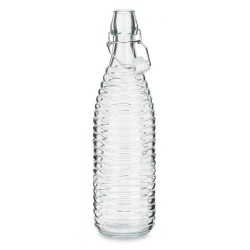Botella agua cristal 1L Rayas