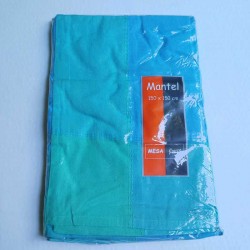 Mantel Azul/ verde 150x150cm 100% Algodón