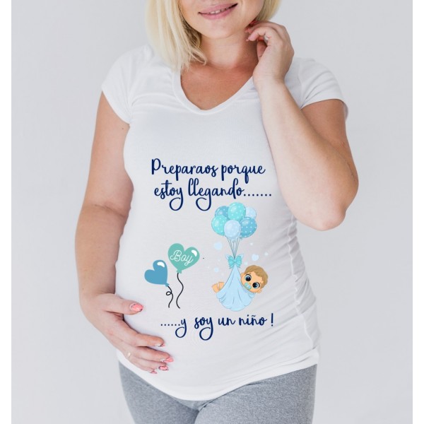 camiseta embarazada personalizada