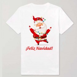 Camiseta personalizada Papá Noel luces