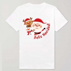 Camiseta personalizada Papá Noel/Reno