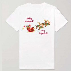 Camiseta personalizada Navidad trineo