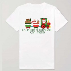 Camiseta personalizada Navidad tren