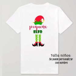Camiseta personalizada Navidad Pequeña elfo