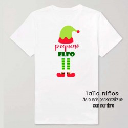 Camiseta personalizada Navidad pequeño elfo