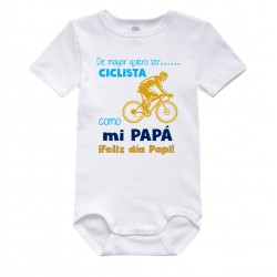 Bodie bebé quiero ser ciclista como papá