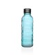 botella cristal azul