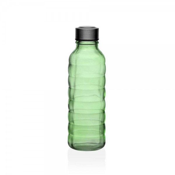 botella de cristal verde