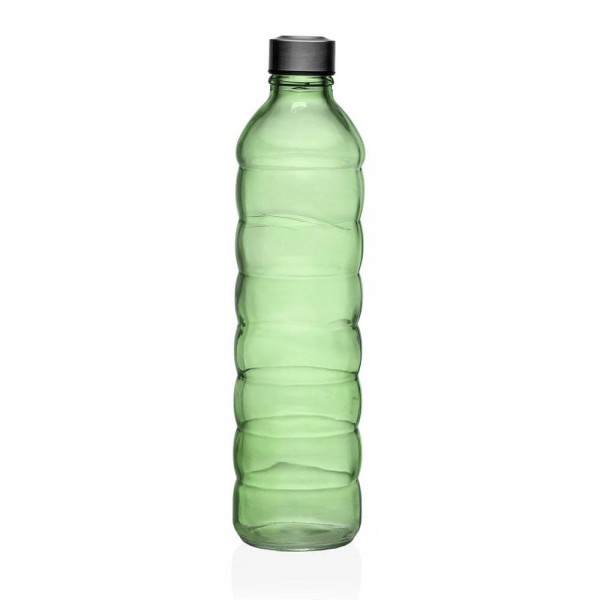 botella cristal verde