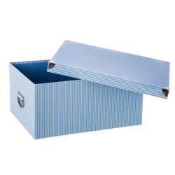 Caja de cartón rayas 26x16x11cm