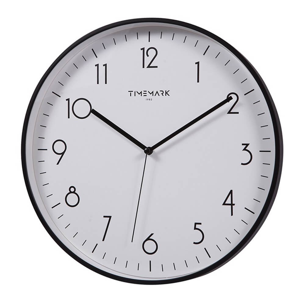 Reloj pared Vintage Port metal blanco negro 44x7x60