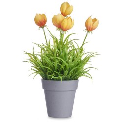 Maceta tulipanes artificiales