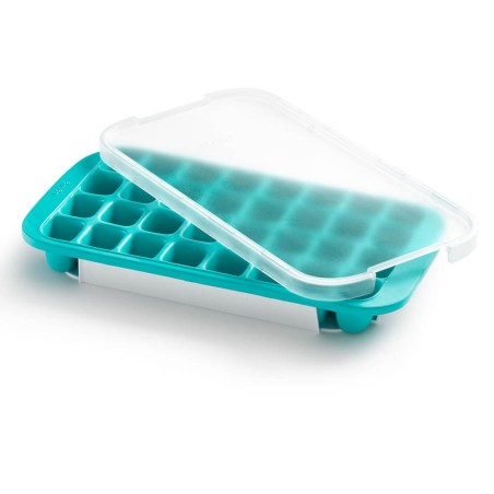 BANDEJA HIELO 32 CUBITOS TURQUESA 