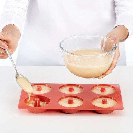 MOLDE DONUTS ROJO