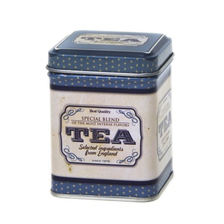 BOTE PARA TÉ 50GR "AZUL PUNTITOS"