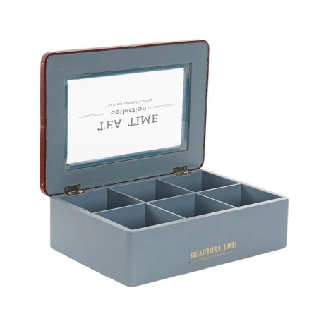 CAJA DE TÉ 25X17X7CM 6 DEPARTAMENTOS