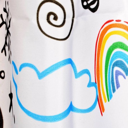 CORTINA DE BAÑO UNICORNIO 180X200CM