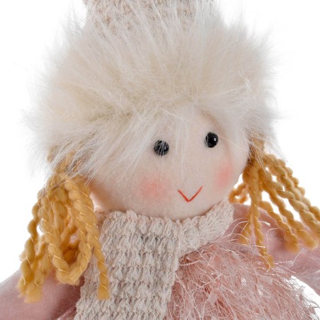 FIGURA NAVIDEÑA NIÑA PIERNAS EXTENSIBLES 20X12X33CM