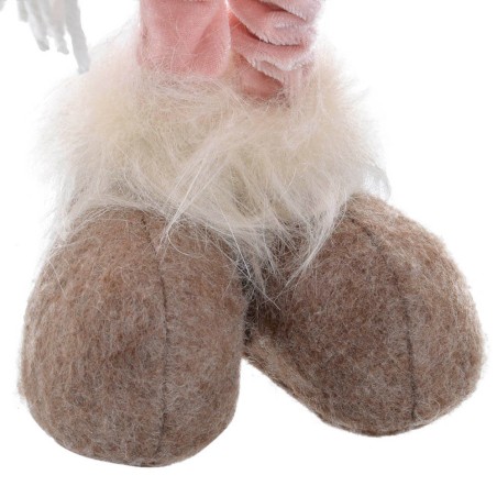 FIGURA NAVIDEÑA NIÑA PIERNAS EXTENSIBLES 20X12X33CM