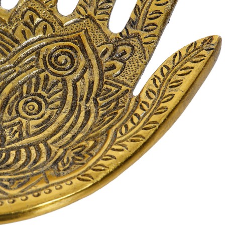 SOPORTE INCIENSO MANO ALUMINIO 13.5X8.5CM