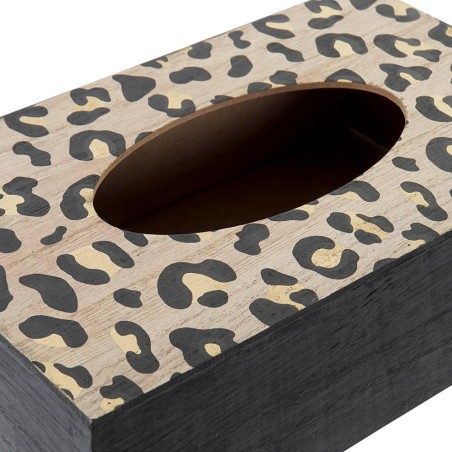 CAJA PAÑUELOS DECORATIVA - LEOPARDO
