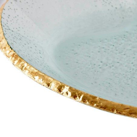 BANDEJA CORAZON DE CRISTAL 23,7X3,5CM