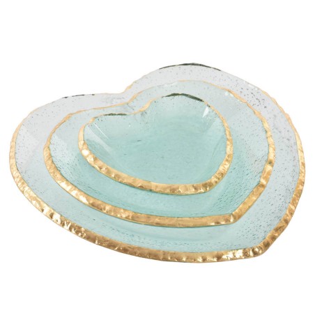 BANDEJA CORAZON DE CRISTAL 23,7X3,5CM