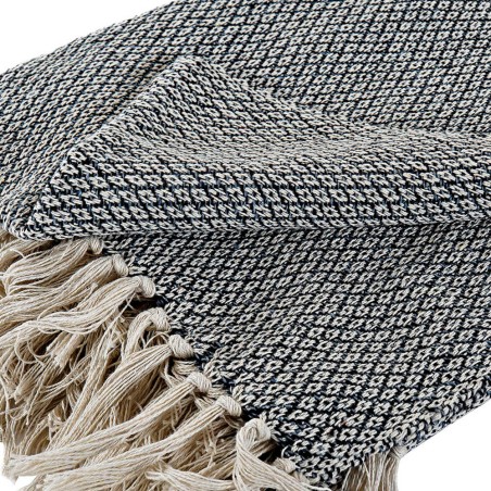 COLCHA MULTIUSOS 130X170CM GRIS ALGODON