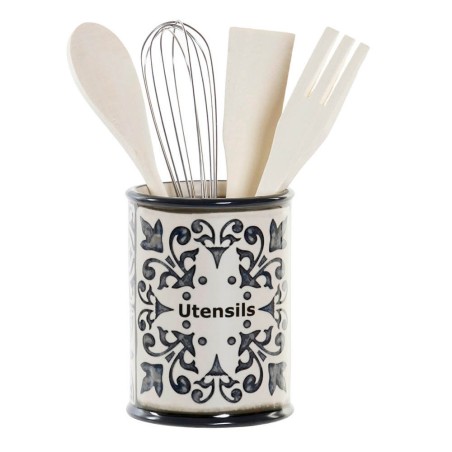 PORTA UTENSILIOS COCINA 10X10X14CM AZULEJOS