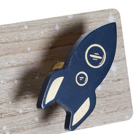 PERCHERO DE PARED 45X9X5CM PLANETA NATURAL