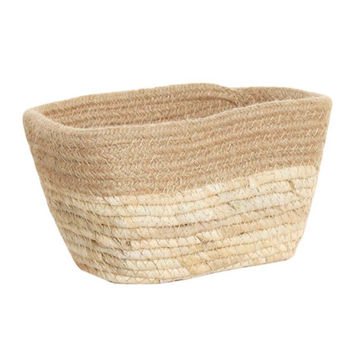 CESTO JUTE NATURAL 24X14X12CM