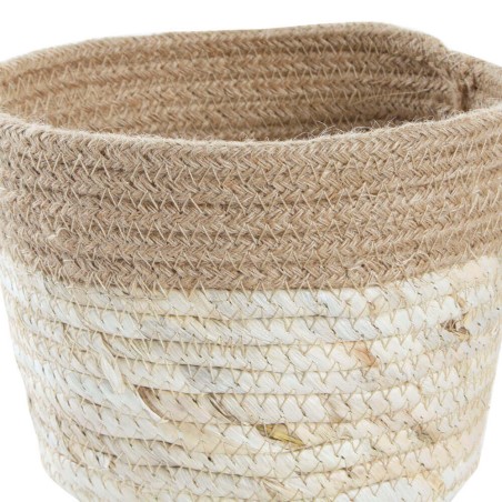 CESTO YUTE NATURAL 19X19X14CM