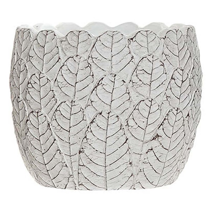 MACETA CEMENTO - HOJAS 11,5X14CM