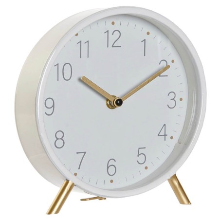 RELOJ BLANCO SOBREMESA 18X5.5X19.5CM 
