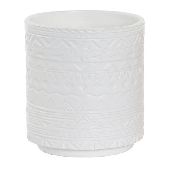 MACETERO PORCELANA - BLANCO/ROSA